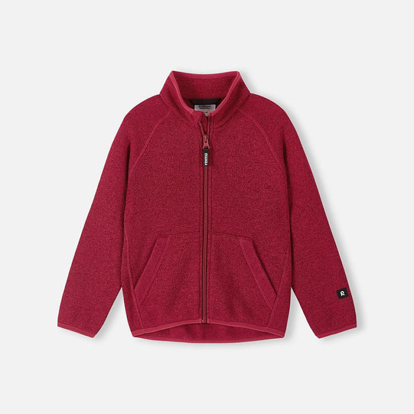 Reima Hopper Fleecejacke Kinder Cranberry Vorderansicht