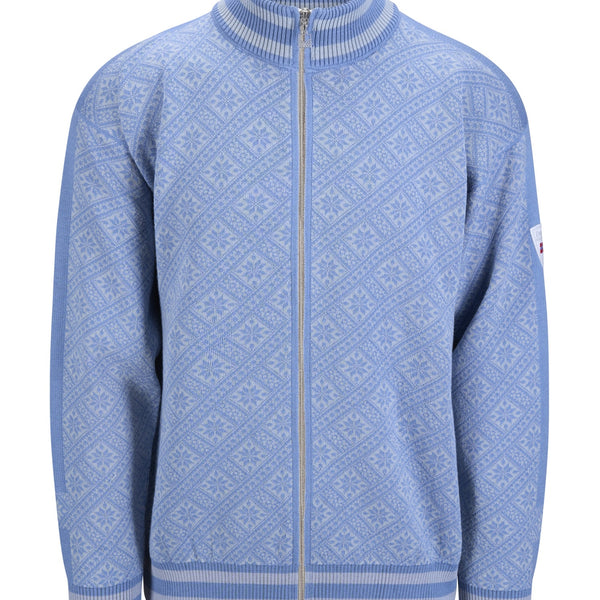 Dale Of Norway DALARNA Merino-Strickjacke Herren | Metal - Blue Shadow | Packshot | DALE-85911-D00-08