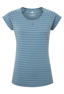 Mountain Equipment W EQUINOX TEE - Bluefin Stripe XS - 8 Oberbekleidung - PeakStyle