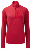 Mountain Equipment W LUMIKO ZIP T - Capsicum Red XS - 8 Midlayer - PeakStyle