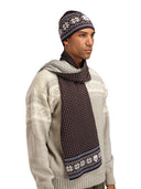 Dale Of Norway GARMISCH SCARF Allium Navy Raspberry One size - PeakStyle