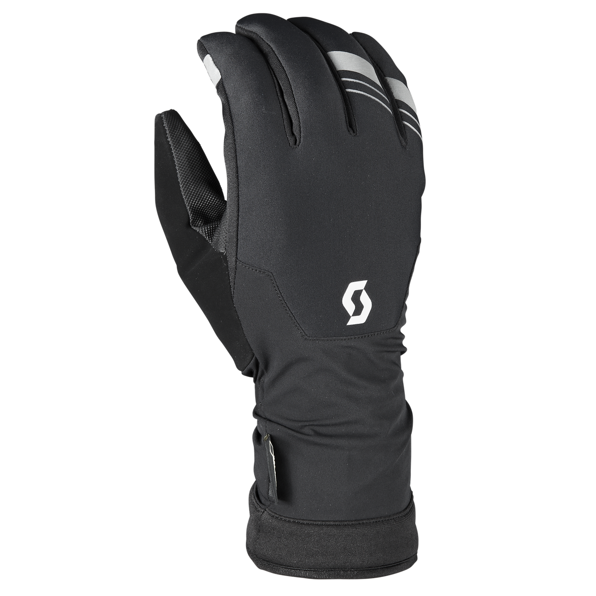 SCOTT Aqua GORE-TEX Fingerhandschuhe in Black – Vorderseite