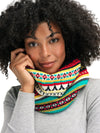 Dale Of Norway UTSIRA TUBULAR SCARF Marine Redrose Offwhite One size - PeakStyle
