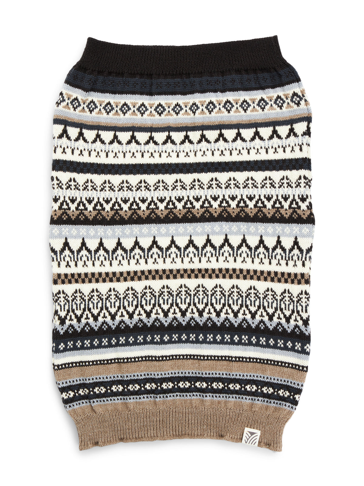 Dale Of Norway UTSIRA TUBULAR SCARF Coffee Darkgrey Offwhite One size - PeakStyle