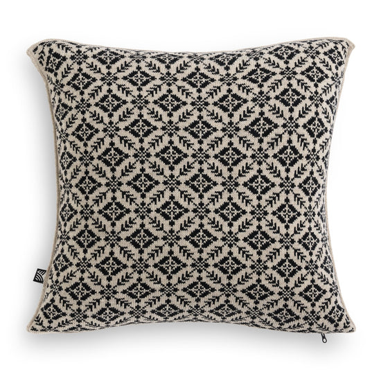 Dale Of Norway FROGNER Woll-Kissenhülle – Sand - Black – Detail oder Lifestyle