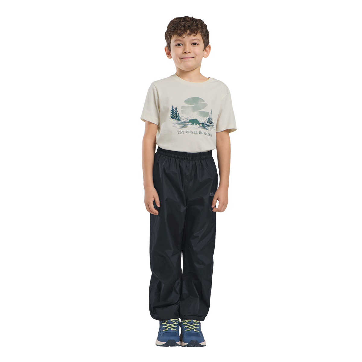 Jack Wolfskin RAINY DAYS PANTS KIDS Kinder Regenhose Black 1-ma100