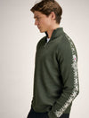 Dale Of Norway GEILO Merino-Pullover Herren – Dark Green - Offwhite – Seitenansicht