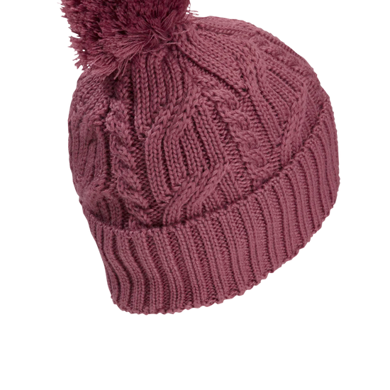 Jack Wolfskin POMPOM BEANIE raisin One Size - PeakStyle