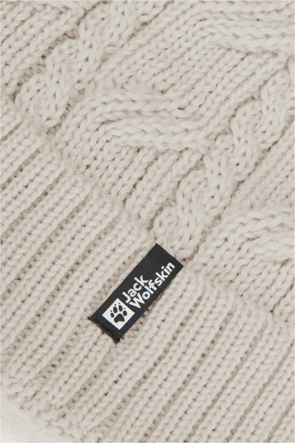Jack Wolfskin POMPOM BEANIE pale sand One Size - PeakStyle