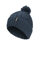 Jack Wolfskin POMPOM BEANIE midnight sky One Size - PeakStyle