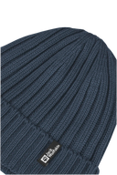 Jack Wolfskin RIB KNIT BEANIE midnight sky One Size - PeakStyle