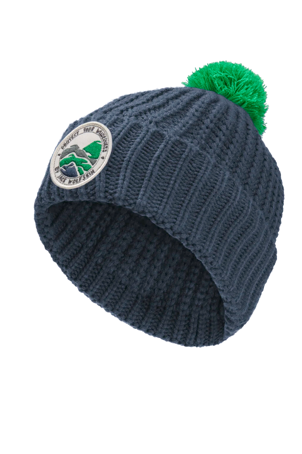 Jack Wolfskin POMPOM BADGE BEANIE K midnight sky M - PeakStyle