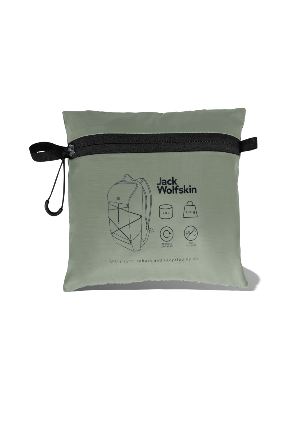Jack Wolfskin WANDERMOOD PACKABLE 24 mint leaf One Size - PeakStyle