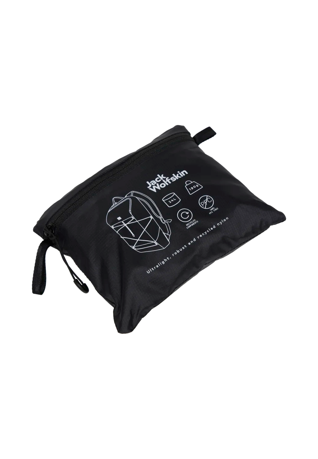 Jack Wolfskin WANDERMOOD PACKABLE 24 granite black One Size - PeakStyle