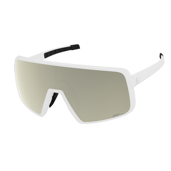 SCOTT Torica Sonnenbrille White Matt - AMP White Chrome S2 – Frontansicht