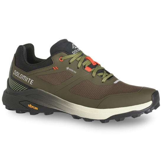 Dolomite Nibelia GORE-TEX Herrenschuh – Mud Green/Black – Seitenansicht