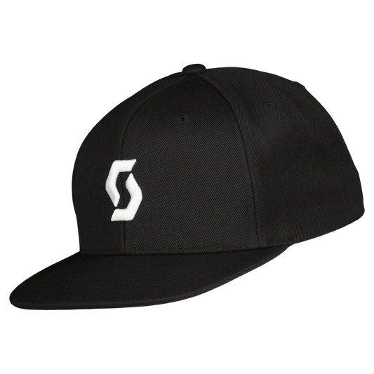 SCOTT Flat Brim Kappe – Black