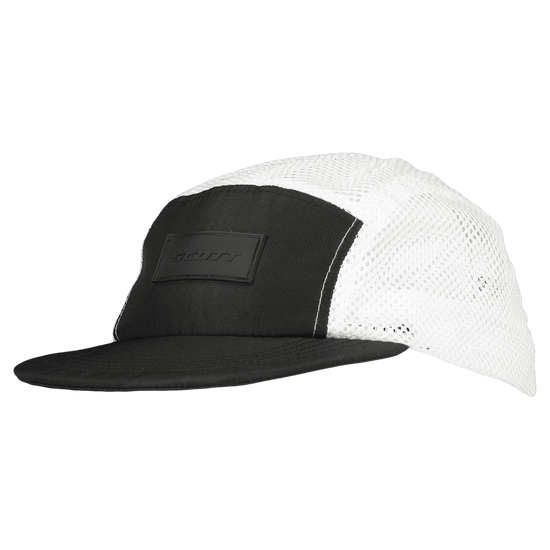SCOTT Endurance 5-Panel Cap – Black - White