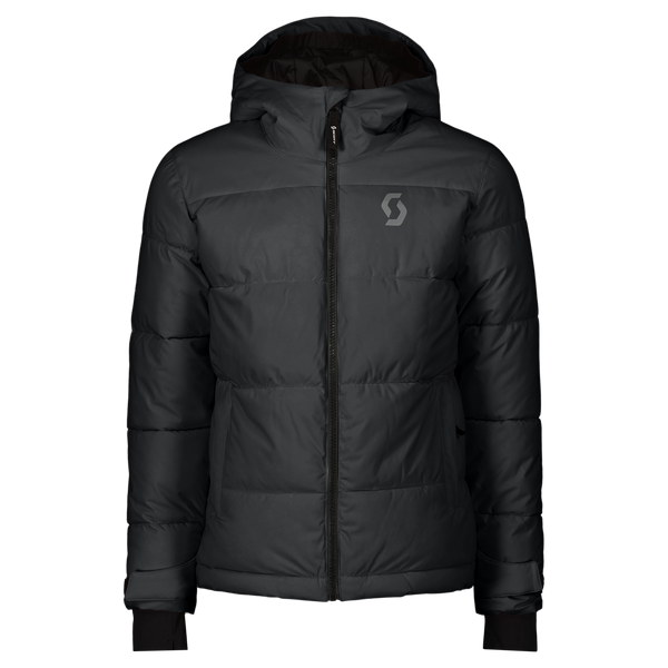 SCOTT Ultimate Warm wintersportjas voor kinderen – Zwart – Voorkant