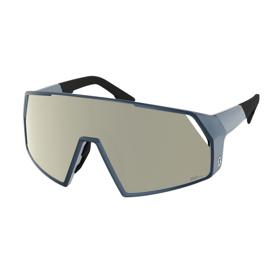 SCOTT Pro Shield Sonnenbrille Metallic Blue - AMP White Chrome S2 Ansicht 1