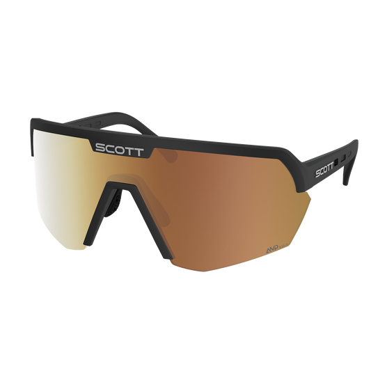 SCOTT Sport Shield Light Sensitive Sonnenbrille Black - AMP LS Gold Chrome S1-3 Ansicht 1