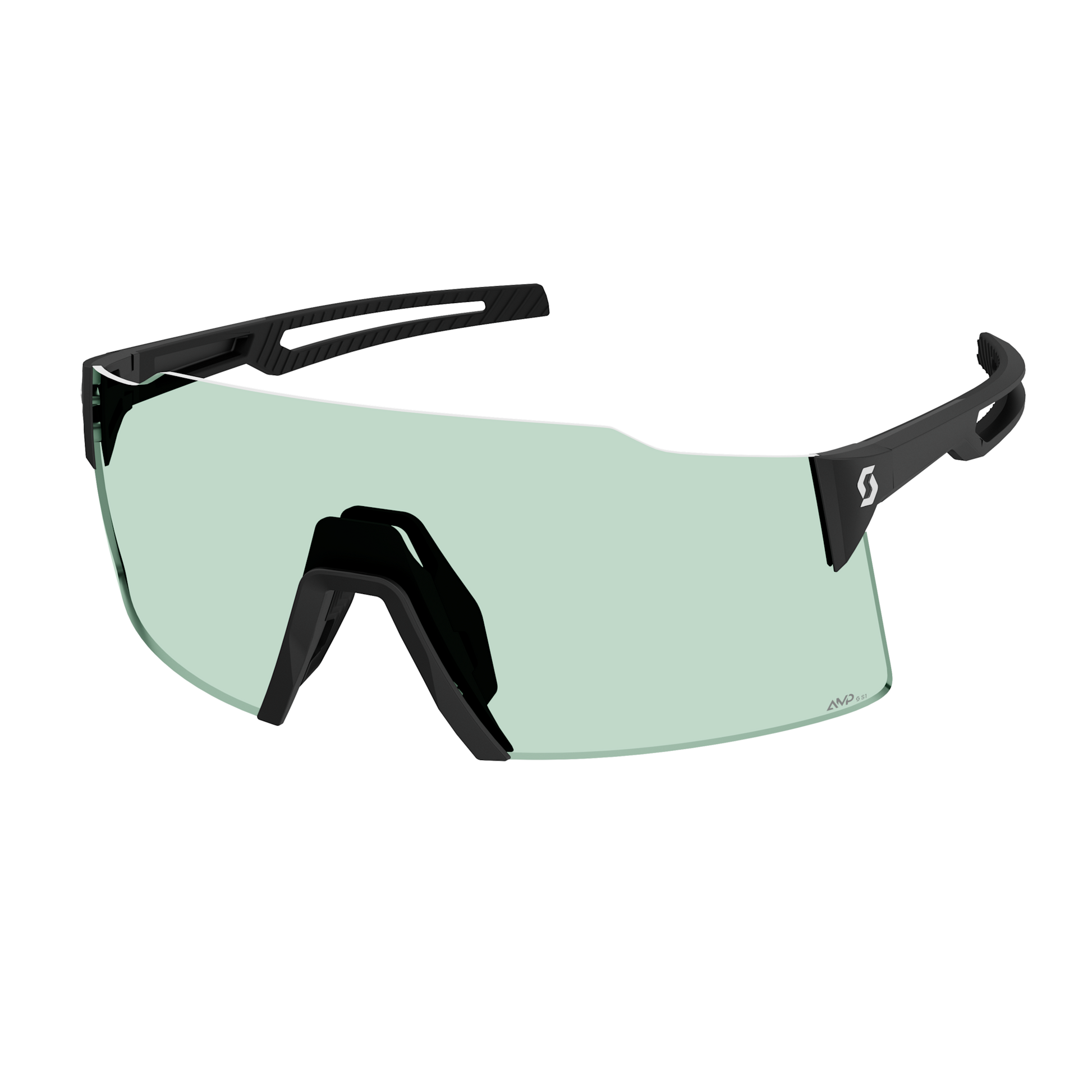 SCOTT Stride zonnebril – Zwart / AMP Green S1