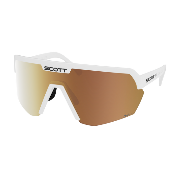 SCOTT Sport Shield Light Sensitive Sonnenbrille White Matt - AMP LS Gold Chrome S1-3 Ansicht 1