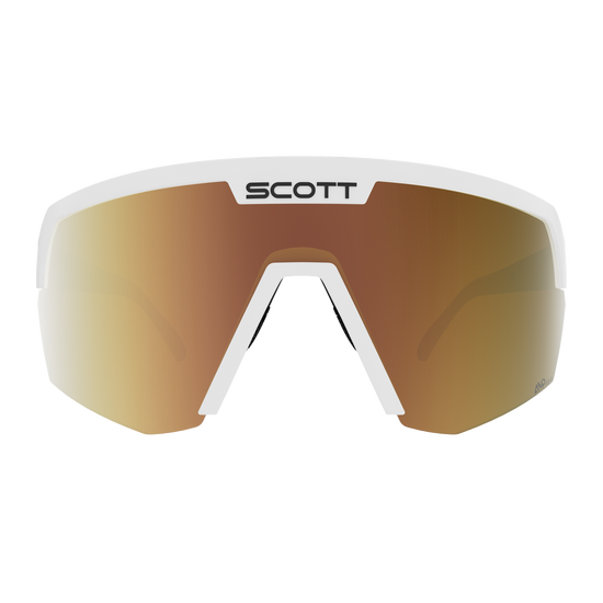 SCOTT Sport Shield Light Sensitive Sonnenbrille White Matt - AMP LS Gold Chrome S1-3 Ansicht 2