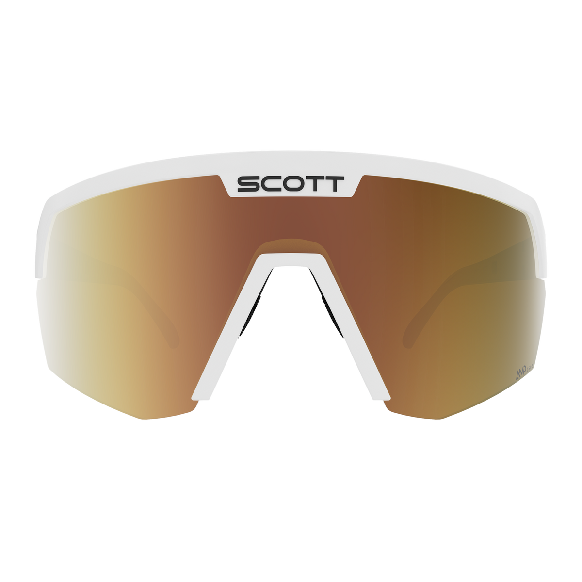SCOTT Sport Shield Light Sensitive Sonnenbrille White Matt - AMP LS Gold Chrome S1-3 Ansicht 2
