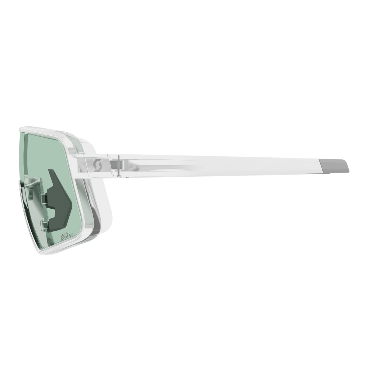 SCOTT Torica Sonnenbrille Translucent - AMP Green S1 – Schrägansicht