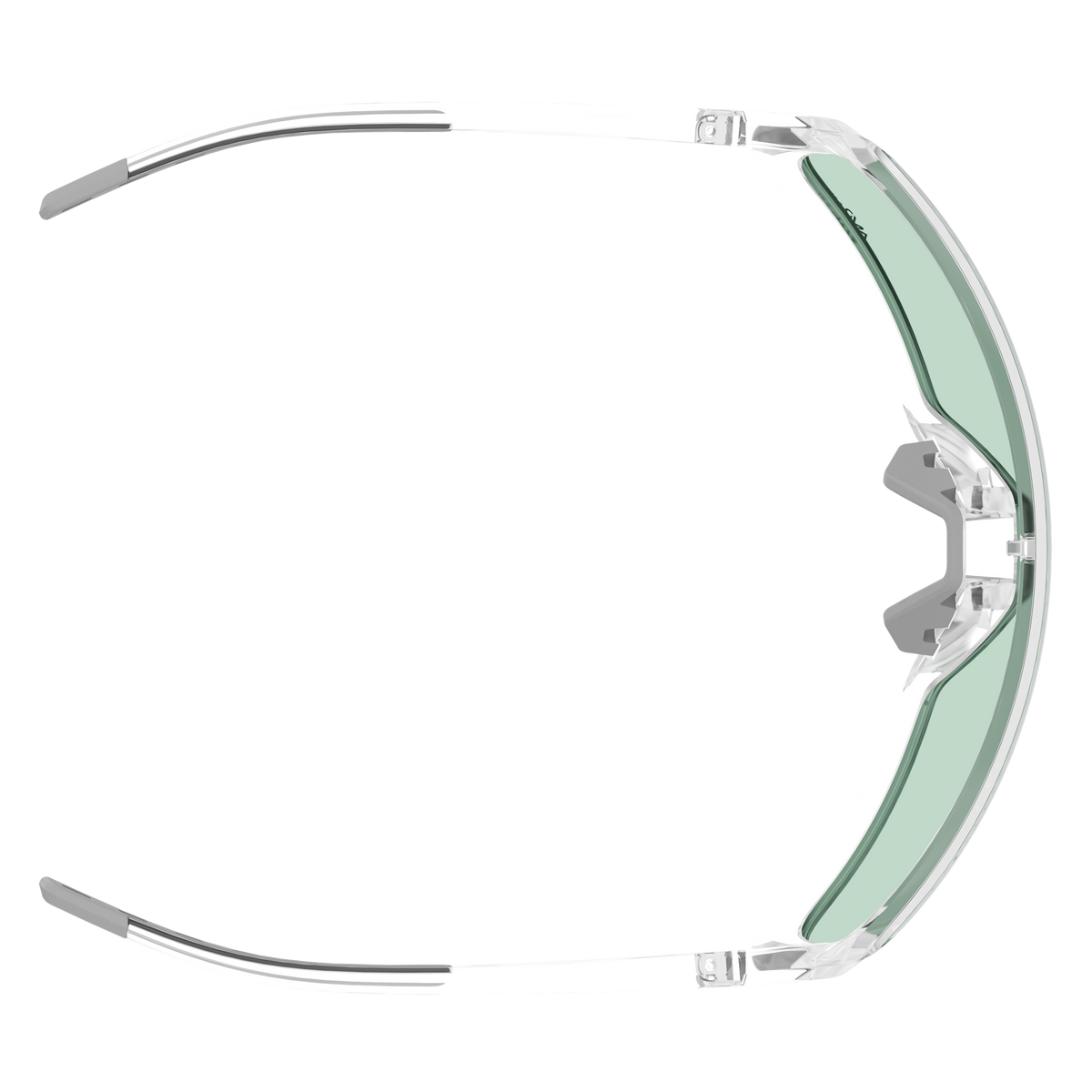 SCOTT Torica Sonnenbrille Translucent - AMP Green S1 – Rückansicht