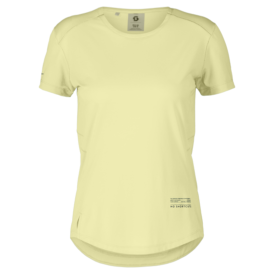 SCOTT Endurance Tech Kurzarmshirt Damen – Pastel Yellow – Vorderansicht