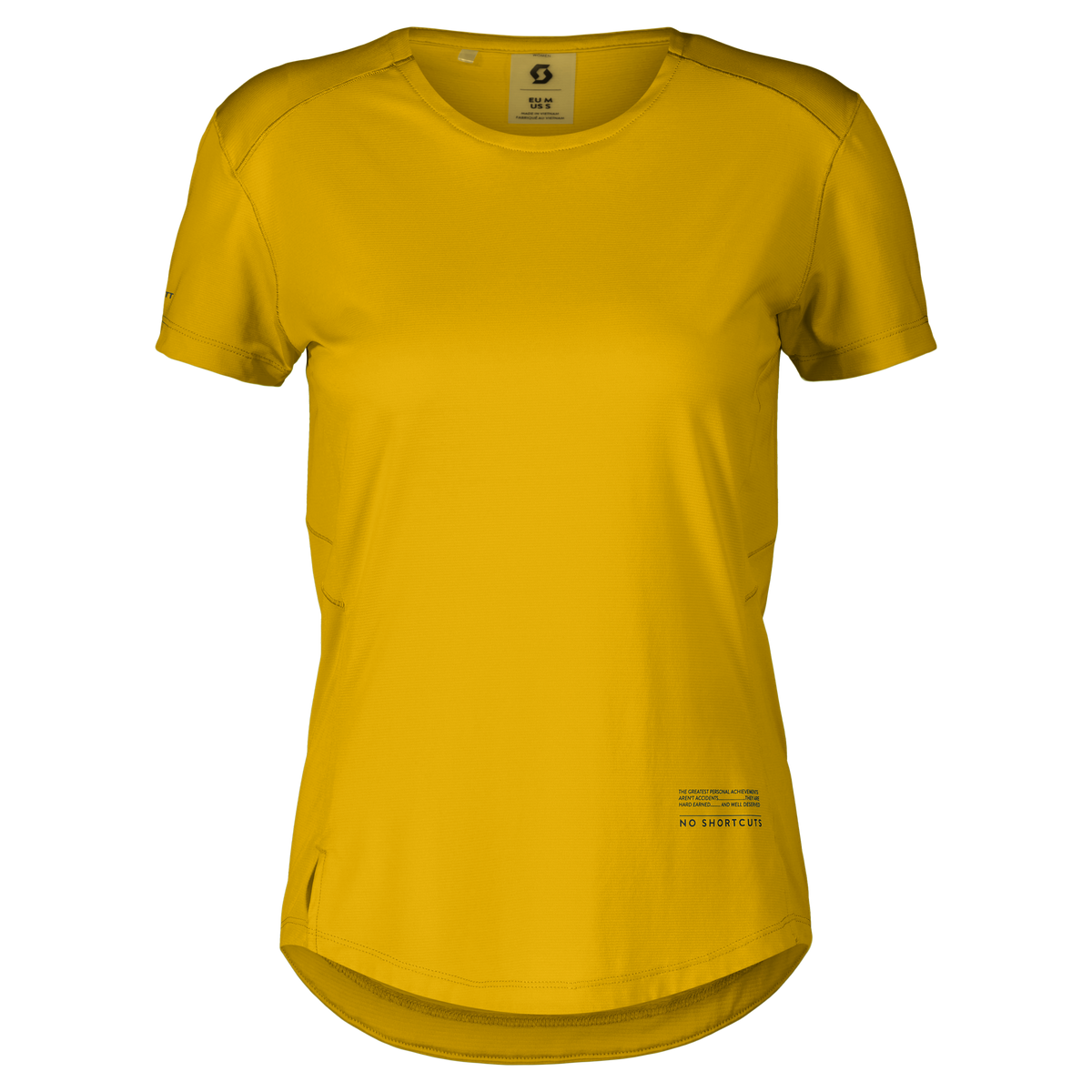 SCOTT Endurance Tech Kurzarmshirt Damen – Sundial Yellow – Vorderansicht