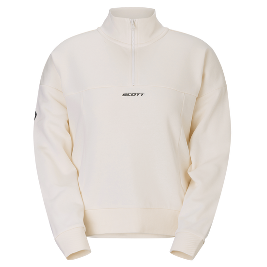 SCOTT Halfzip Damen – Cotton White – Vorderansicht