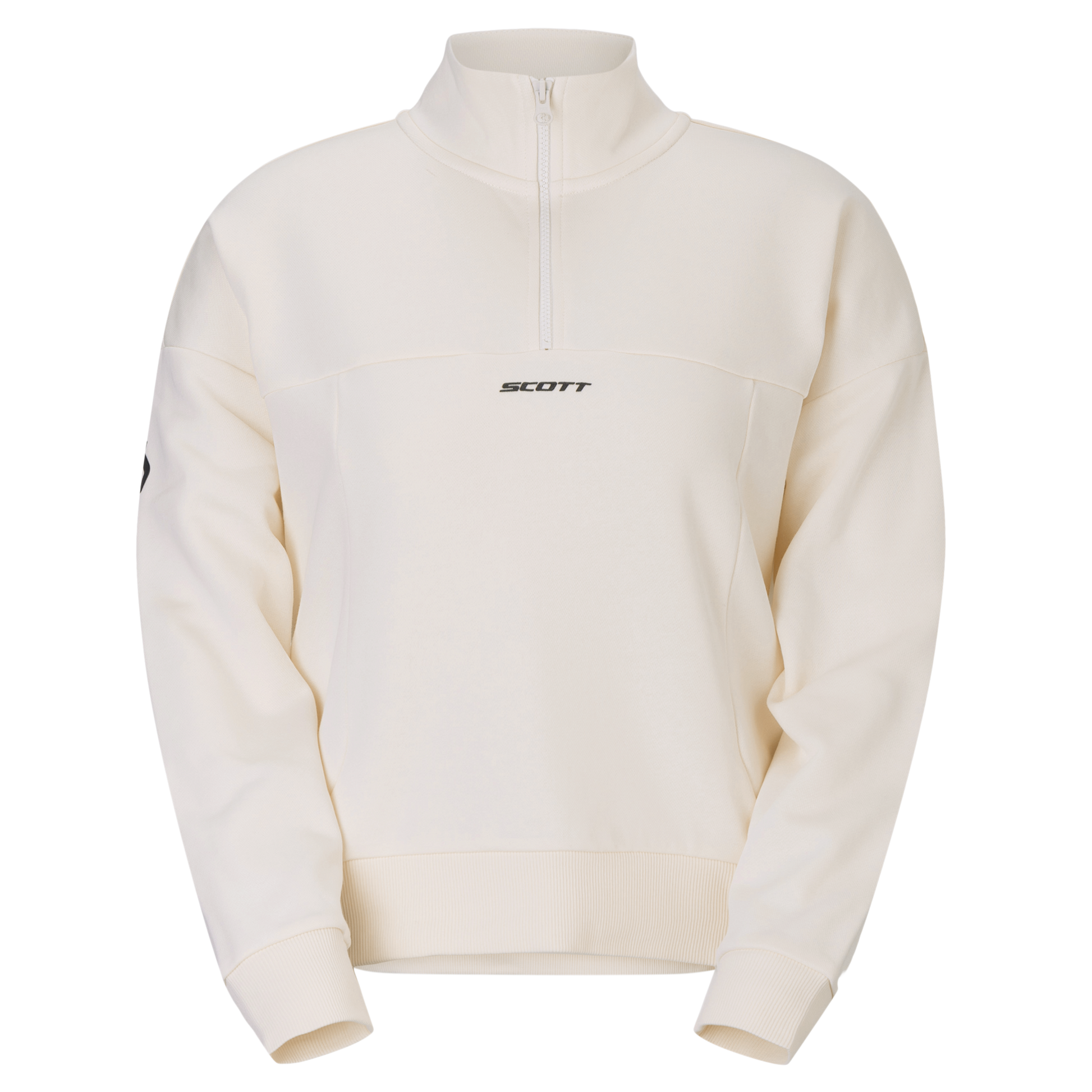 SCOTT Halfzip Damen – Cotton White – Vorderansicht