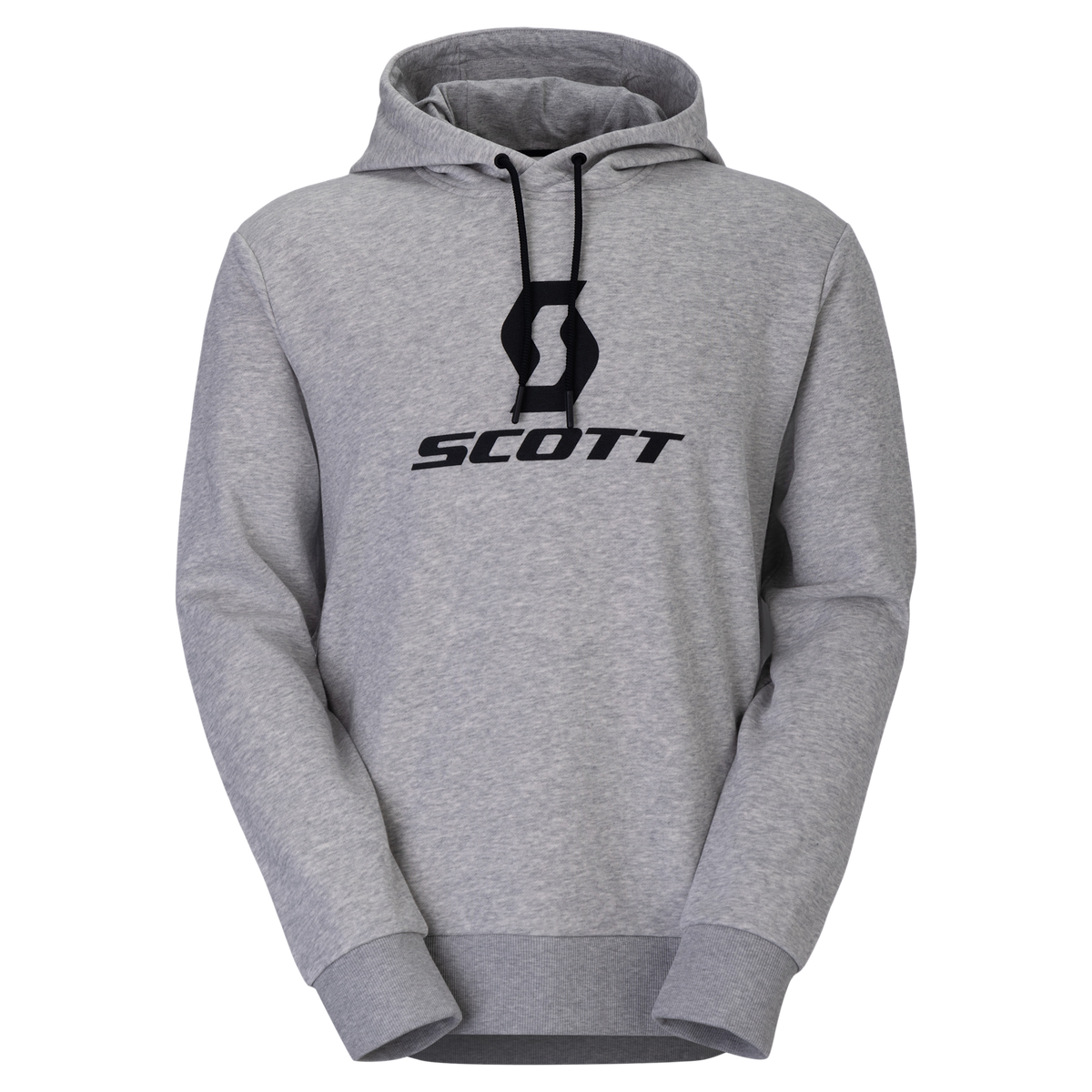 Felpa con cappuccio a maniche lunghe SCOTT Icon da uomo – Grigio melange