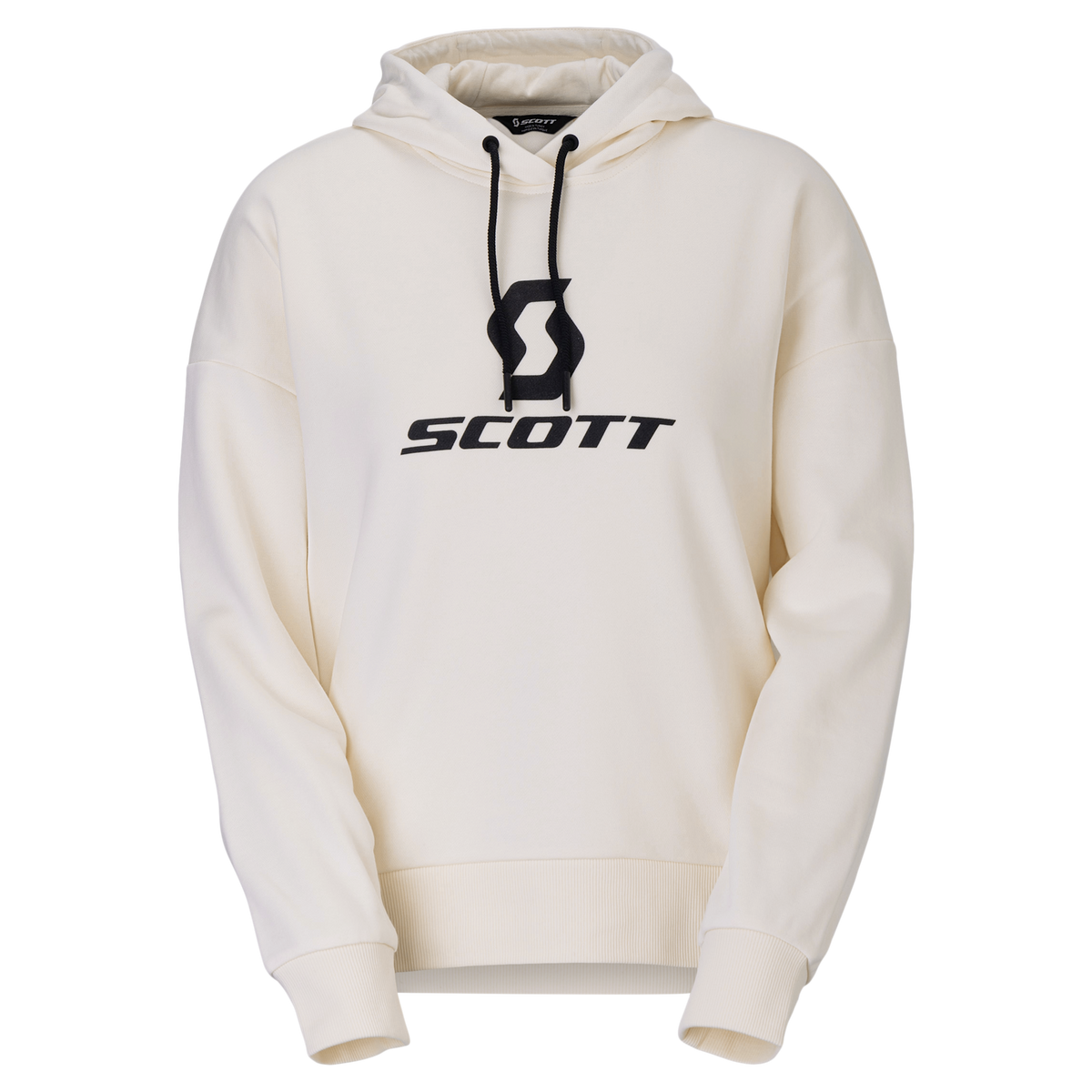 Felpa con cappuccio a maniche lunghe SCOTT Icon da donna – Bianco cotone