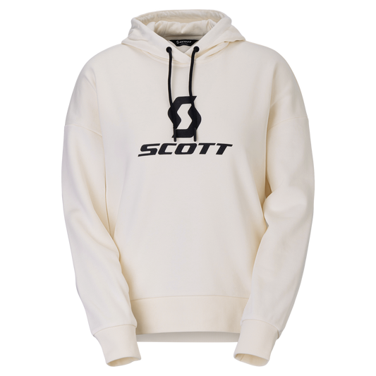 SCOTT Icon Long-Sleeve Hoodie for Women – Cotton White