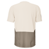SCOTT Tee Vertic Zip Short Sleeve Herren – Cotton White - Toast Beige – Rückansicht