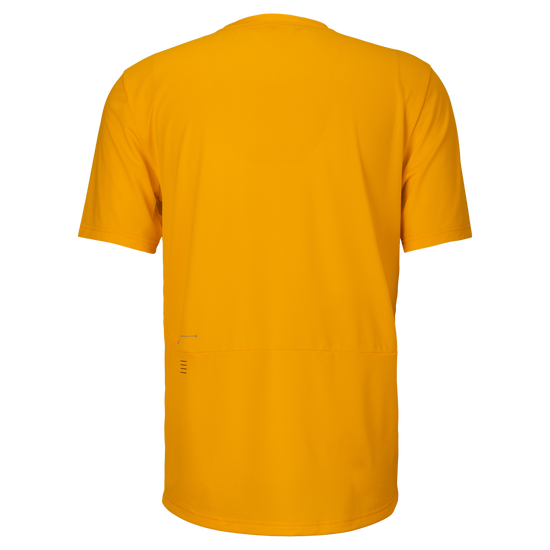 SCOTT Tee Vertic Zip Short Sleeve Herren – Gleam Orange – Rückansicht