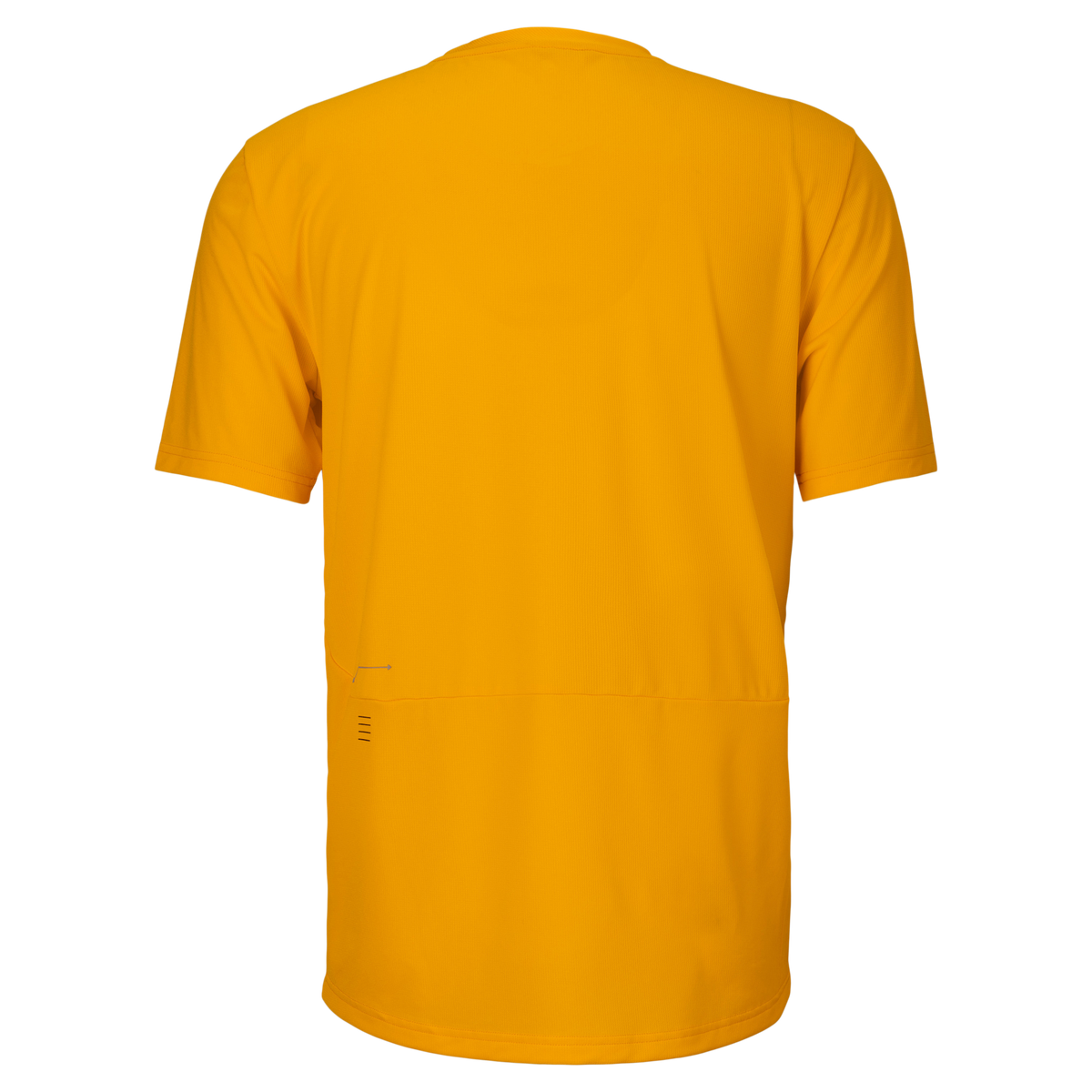 SCOTT Tee Vertic Zip Short Sleeve Herren – Gleam Orange – Rückansicht