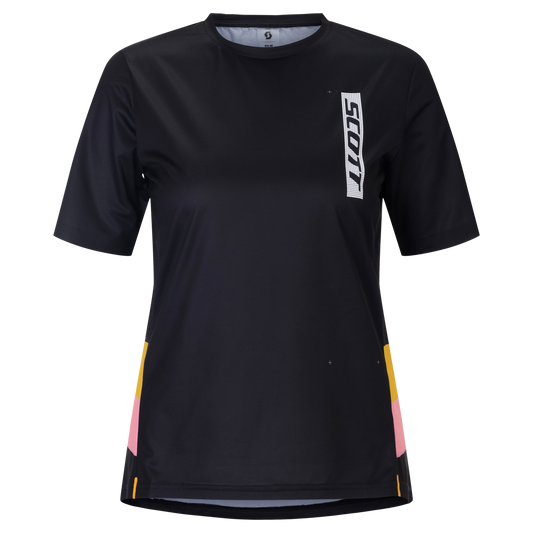 SCOTT Tuned SL Short Sleeve Damen – Black – Vorderansicht