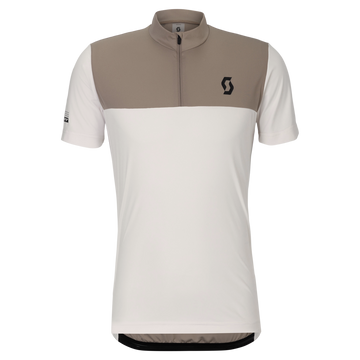 SCOTT Jersey Endurance LT Short Sleeve Herren – Cotton White - Toast Beige – Vorderansicht