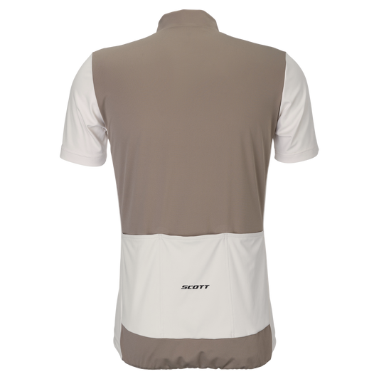 SCOTT Jersey Endurance LT Short Sleeve Herren – Cotton White - Toast Beige – Rückansicht