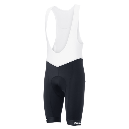 SCOTT Bib Shorts Endurance ++ Herren – Black - White – Vorderansicht