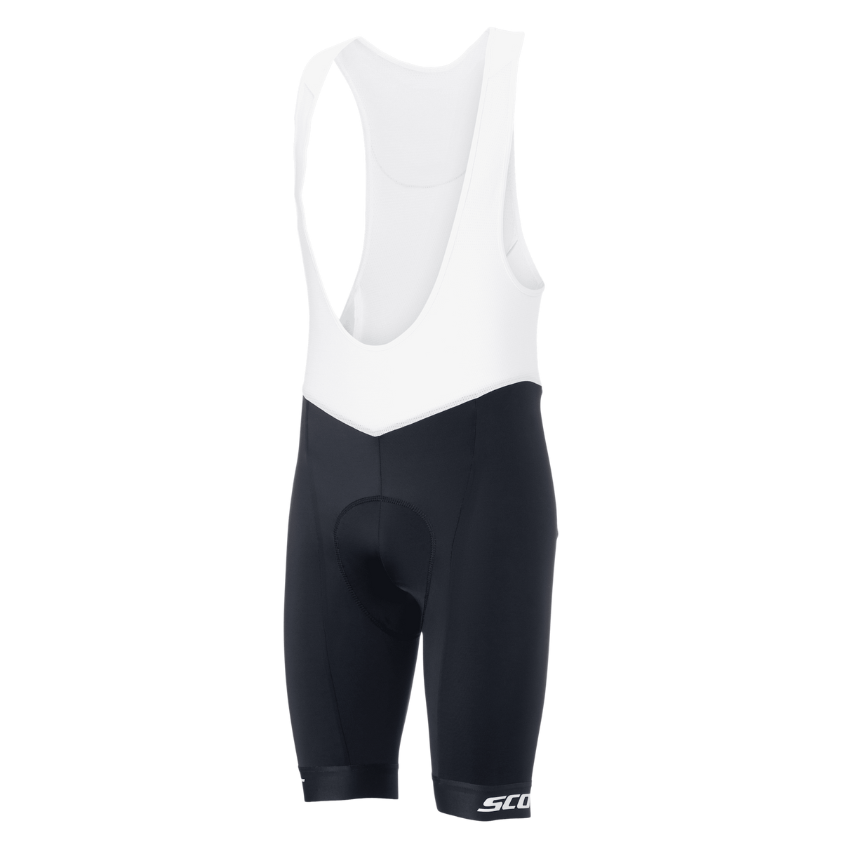 SCOTT Bib Shorts Endurance ++ Herren – Black - White – Vorderansicht