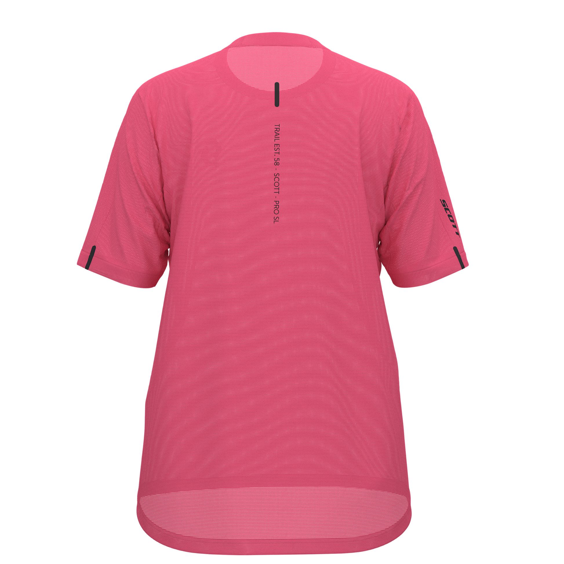 SCOTT Vertic Pro SL Short Sleeve Damen – Digital Pink – Rückansicht