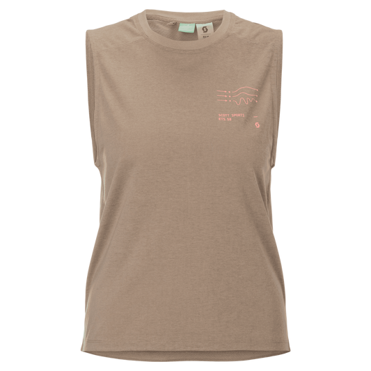 SCOTT Tank Vertic DRI Damen – Toast Beige – Vorderansicht