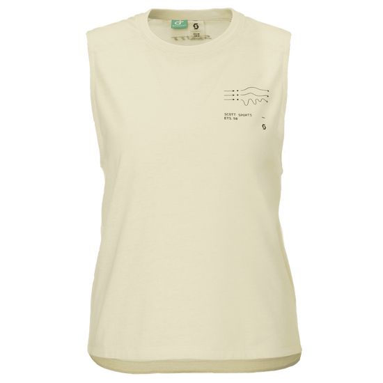 SCOTT Tank Vertic DRI Damen – Pastel Yellow – Vorderansicht