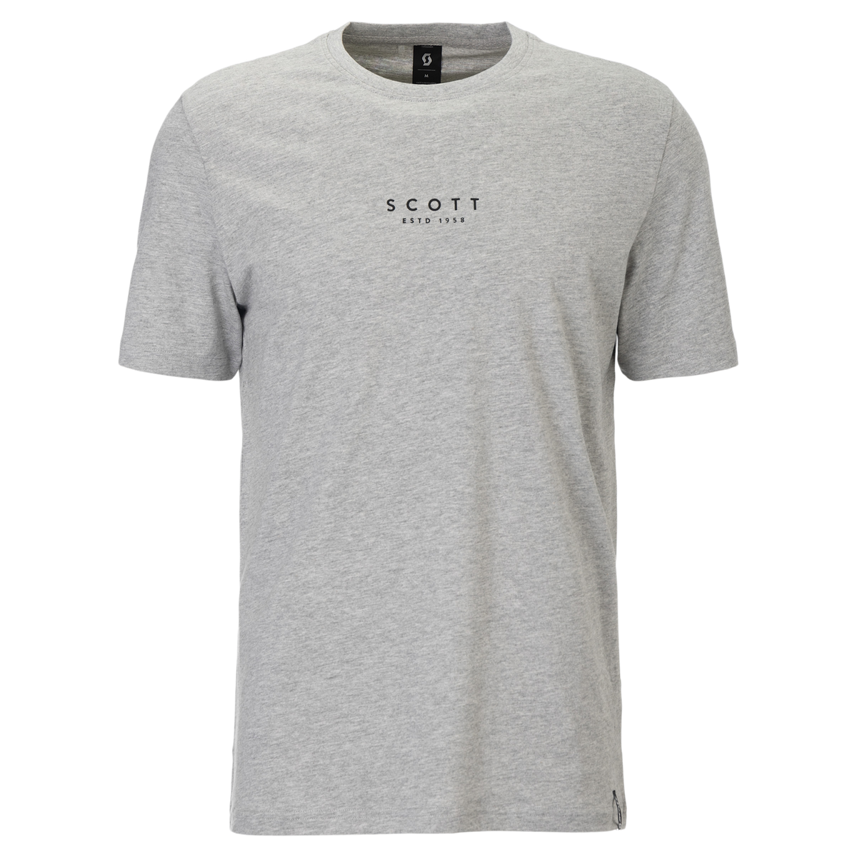 SCOTT Typo T-Shirt Herren in Grey Melange – Vorderansicht